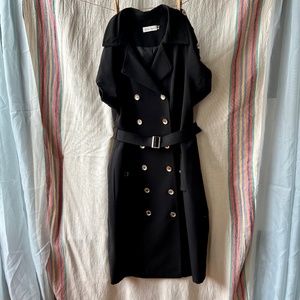 Calvin Klein double breasted belted dress